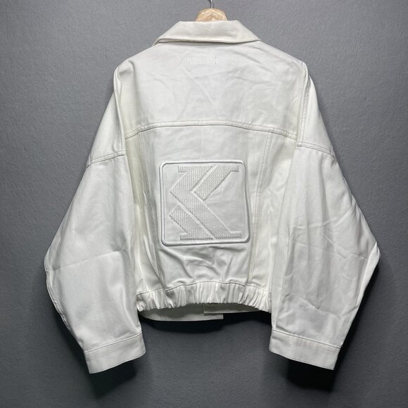 Karl Kani Vintage Denim White Oversized Jacket Size 2 - Picture 4 of 9